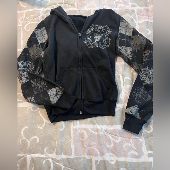 Queen Skull Hoodie Jacket - Picture 2 of 11